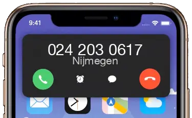 Nijmegen +31242030617 / 024 203 0617  telefoon